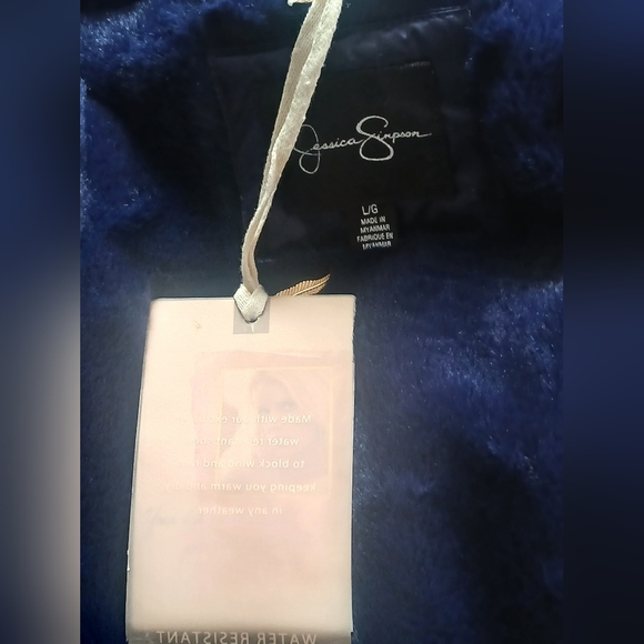 Navy Quilted Women's Jacket With Rose Gold Hardware - Picture 7 of 13